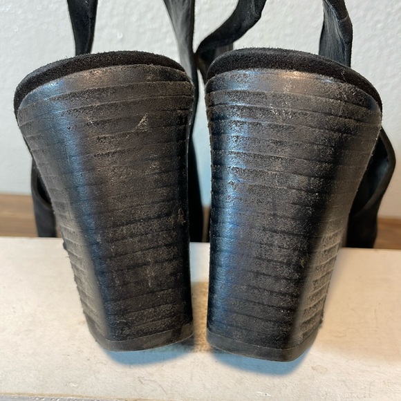 Eileen Fisher Suede Chic Minimal Sling Back Stacked Heel Round Toe Size 8.5 - Picture 8 of 14